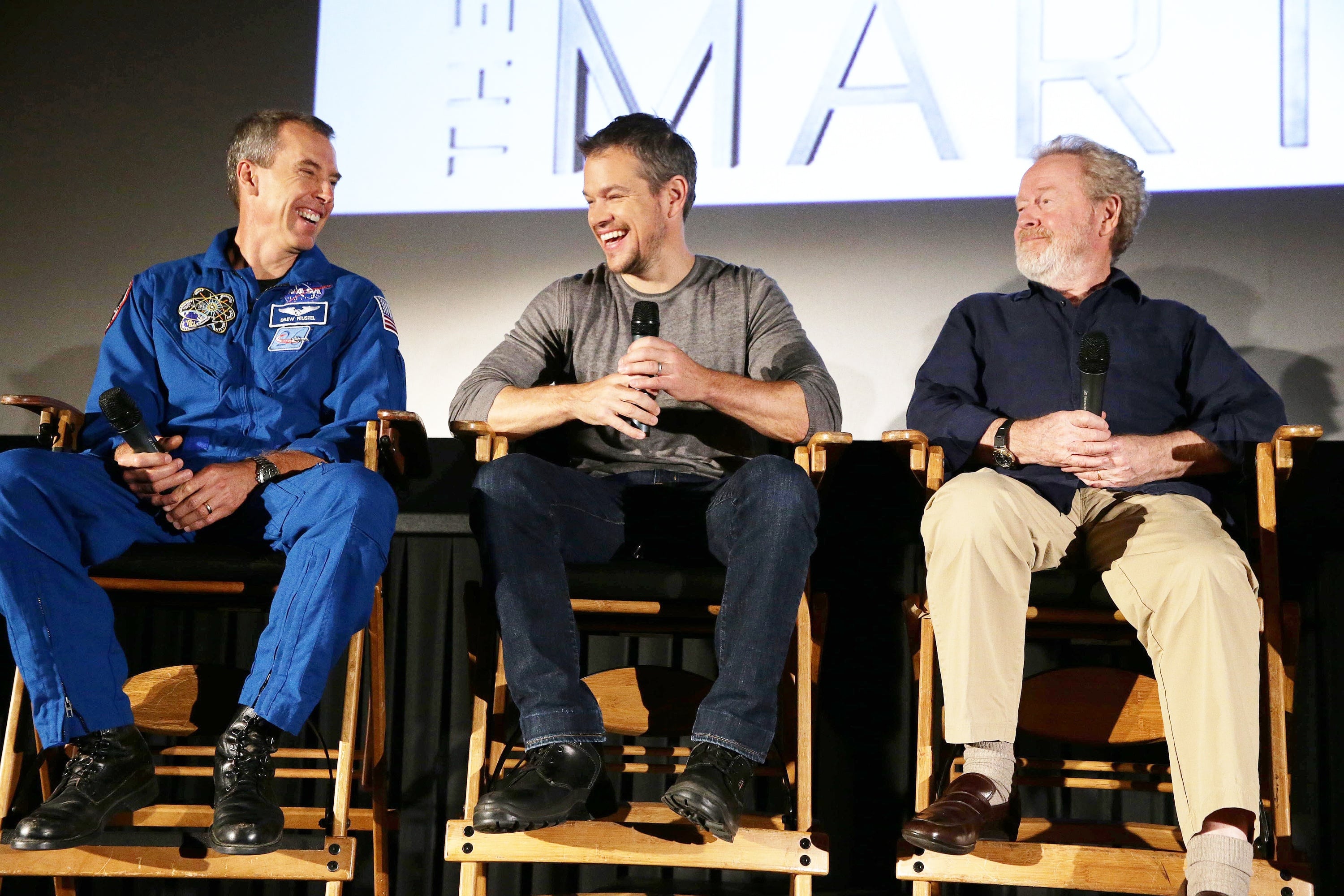 Drew Feustel, Matt Damon, Ridley Scott