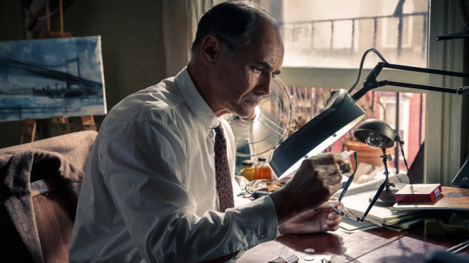 Mark Rylance plays Rudolf Abel, a Soviet spy arrested in the U.S. in the dramatic thriller BRIDGE OF SPIES, directed by Steven Spielberg.