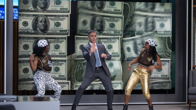 George Clooney (center) stars as Lee Gates in TriStar Pictures' MONEY MONSTER.