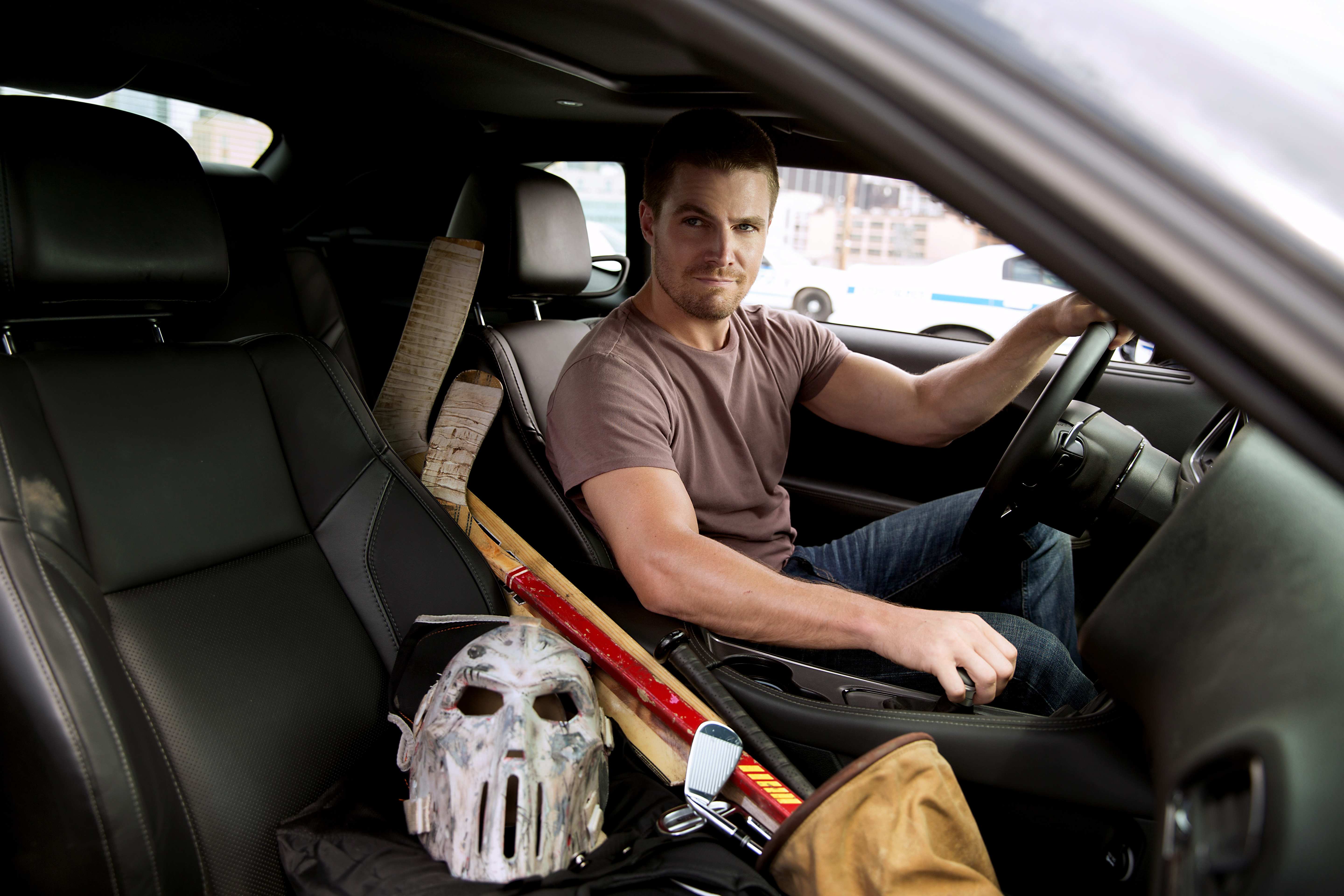 Stephen Amell as Casey Jones in Teenage Mutant Ninja Turtles: Out of the Shadows from Paramount Pictures, Nickelodeon Movies and Platinum Dunes
