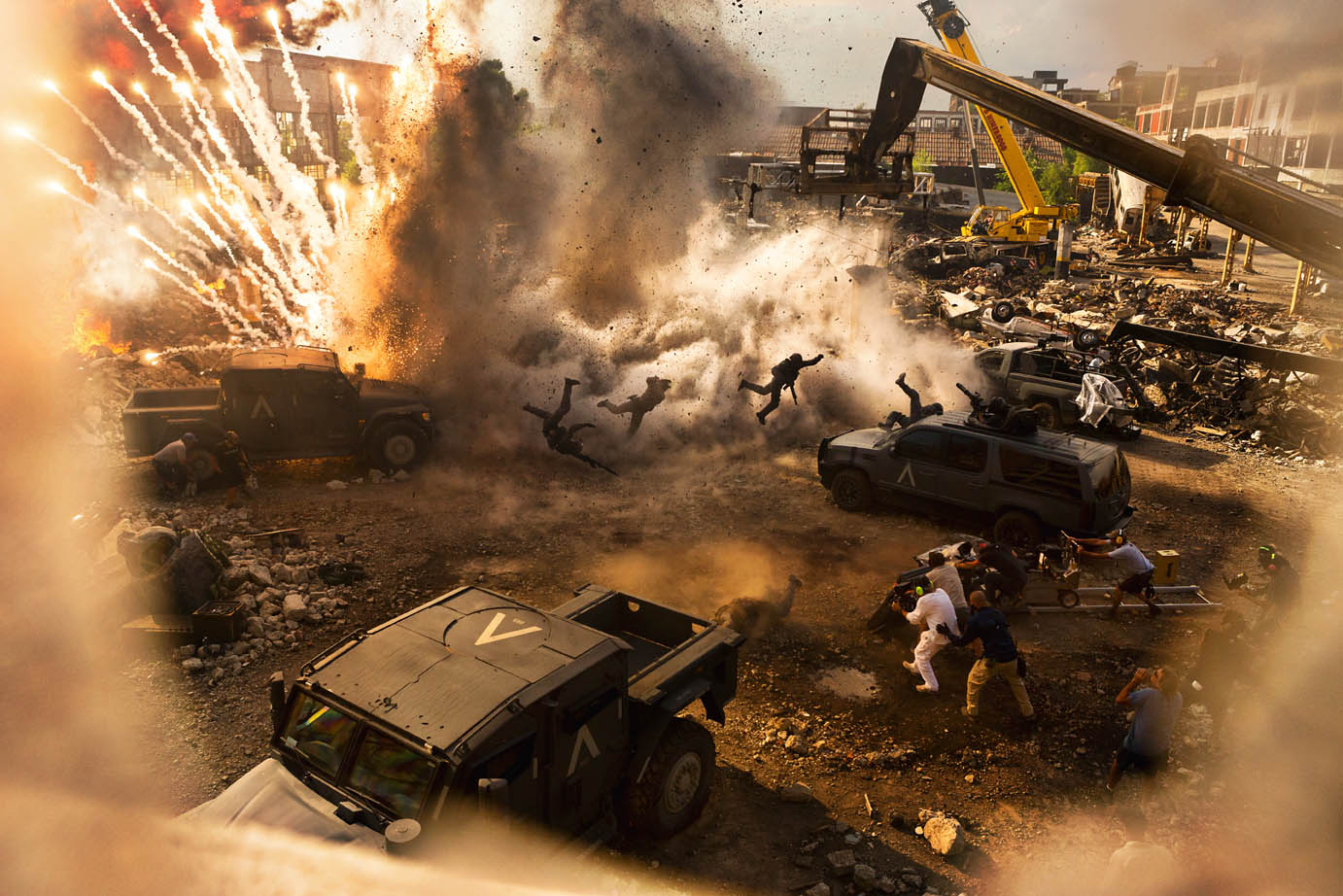 Director/Executive Producer Michael Bay on the set of TRANSFORMERS: THE LAST KNIGHT, from Paramount Pictures.